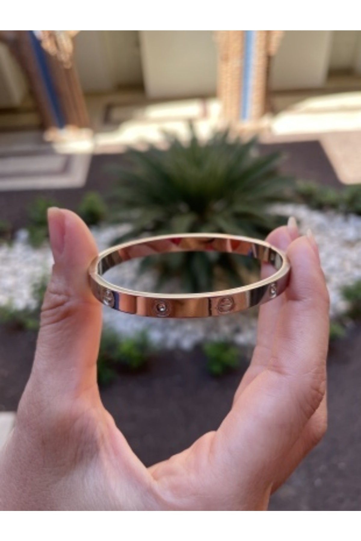 Zirkon Taşlı Paslanmaz Çelik Cartier Bileklik Bilezik 18 Cm Zirkon Taşlı Paslanmaz Çelik Cartier Bileklik Bilezik 18 Cm
